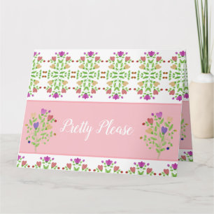 Pretty Delicate Patterned Card