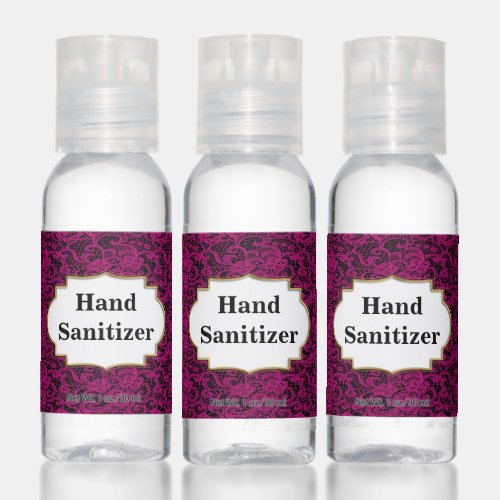 Pretty Delicate Pink Lace Hand Sanitizer
