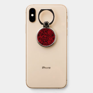 Pretty Delicate Red Lace Phone Ring Stand
