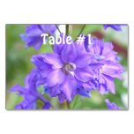 Pretty Delphinium Table Number