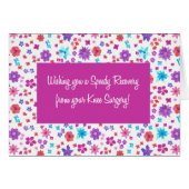 Pretty Ditsy Floral Get Well from Knee Surgery (Front Horizontal)