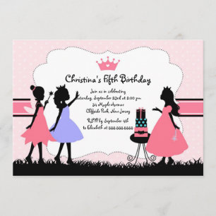 Pretty Diva Birthday Girl Party Invitations