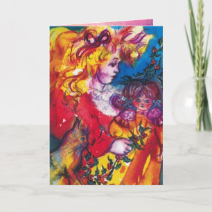 PRETTY DOLL HOLIDAY CARD