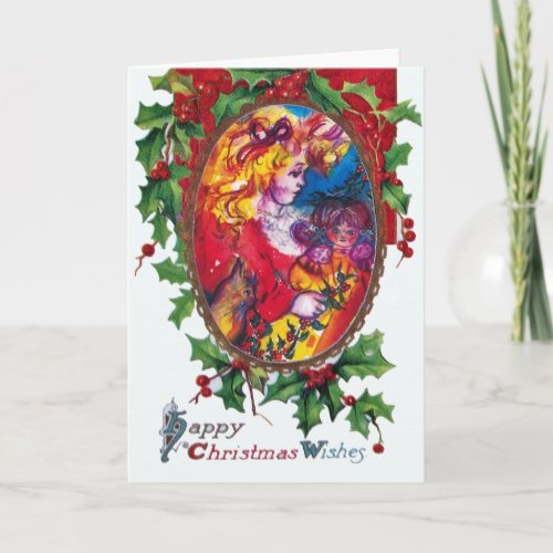 PRETTY DOLL HOLIDAY CARD