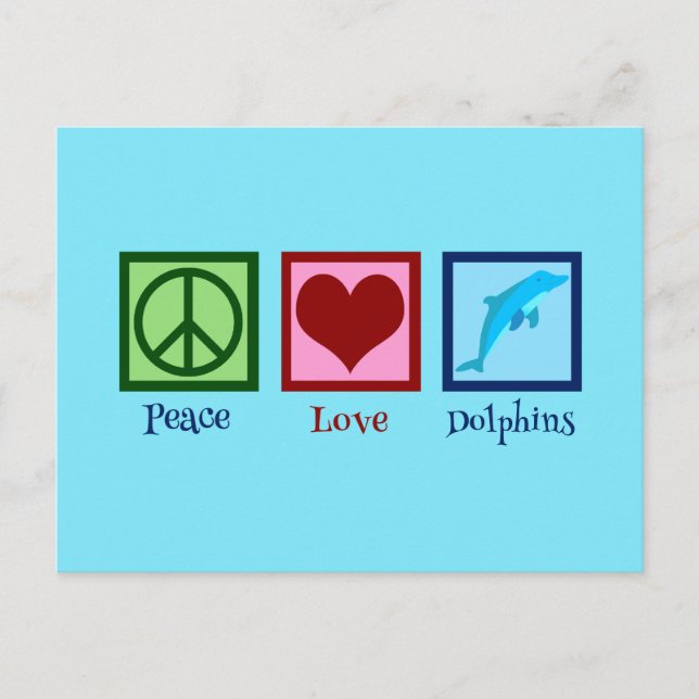 Pretty Dolphin Postcard (Front)