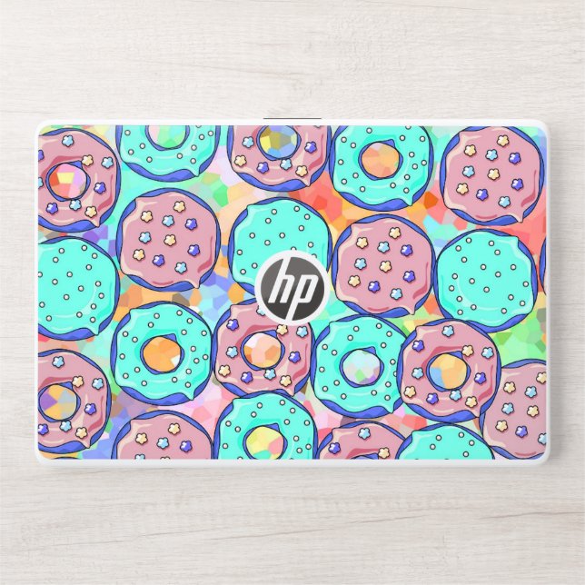 Pretty Doughnuts Pattern  HP Laptop Skin (Front)
