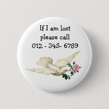 Pretty Dove with rose, Child Emergency Contact