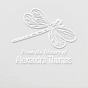 Pretty Dragonfly #3 Library Book Name  Embosser