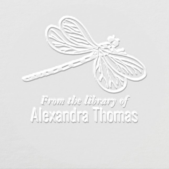 Pretty Dragonfly #3 Library Book Name  Embosser (Design)
