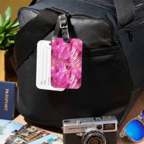 Pretty Dream Pink Luggage Tag