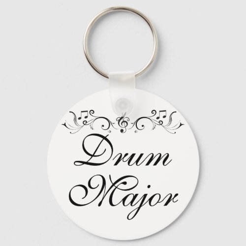 Pretty Drum Major Marching Band Gift Keychain