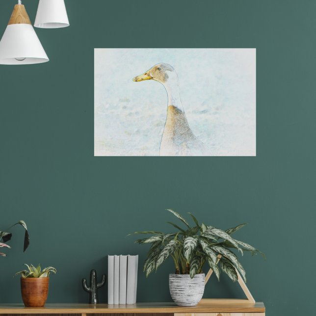 Pretty Duck Art Pastel Style Poster (Living Room 1)