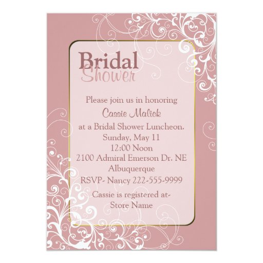 Pretty Bridal Shower Invitations 2