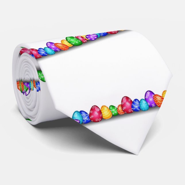 ****PRETTY DYED EASTER EGGS**** NECK TIE (Rolled)