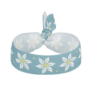 Pretty Edelweiss Flower Head Band Elastic Hair Tie
