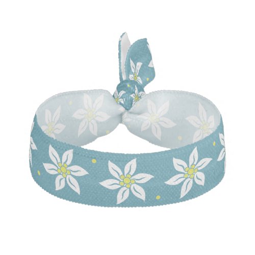 Pretty Edelweiss Flower Head Band Elastic Hair Tie