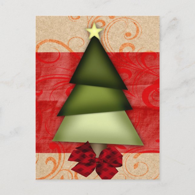 pretty elegant holiday Greeting PostCards (Front)