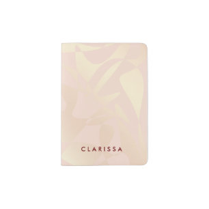 Pretty elegant stylish rose gold pattern passport holder