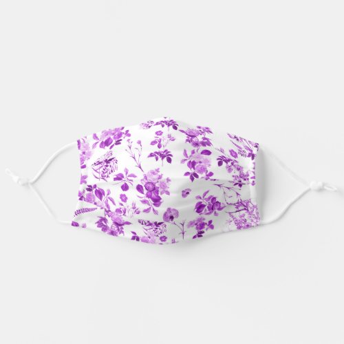 Pretty Elegant Violet Protective Adult Cloth Face Mask