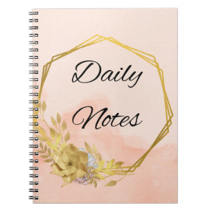 pretty esthetic diary  notebook
