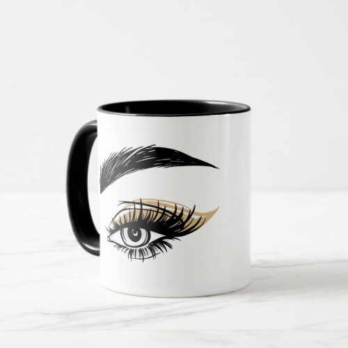 Pretty Eyes Beauty Salon Makeup Eyelashes Lashes Mug