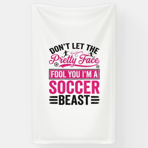 Pretty Face Soccer Beast Vintage Shirt Design_1 Banner