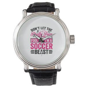 Pretty Face Soccer Beast Vintage Shirt Design_1 Watch