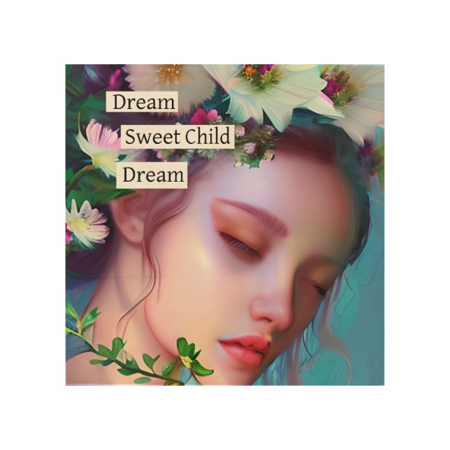Pretty Fairy Flowers in Hair Fantasy Art   (Front)