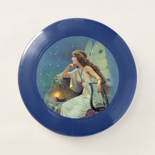 Pretty Fairy White Wings on Cliff Harp Candle Wham_O Frisbee