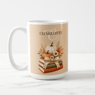 Pretty Fall Floral Bookish Keepsake Coffee Mug