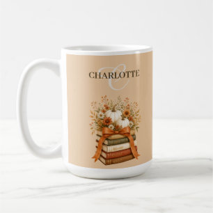 Pretty Fall Floral Bookish Keepsake Coffee Mug