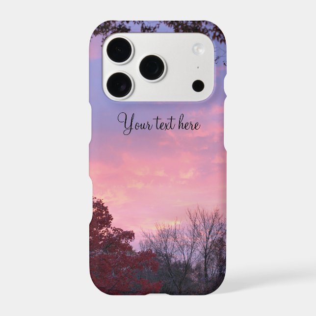 Pretty Fall Sunset Over Trees Case-Mate iPhone Case (Back)