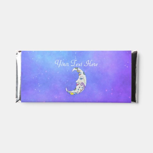 Pretty Fancy Crescent Moon Colorful Decoration Sky Hershey Bar Favors