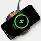 Pretty Fantasy Cat Flower *Monogram* Wireless Charger (Phone)