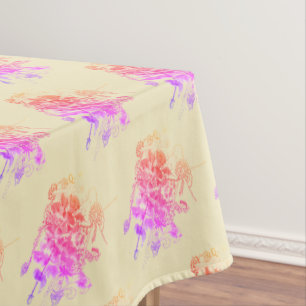 Pretty Fantasy Floral Tablecloth