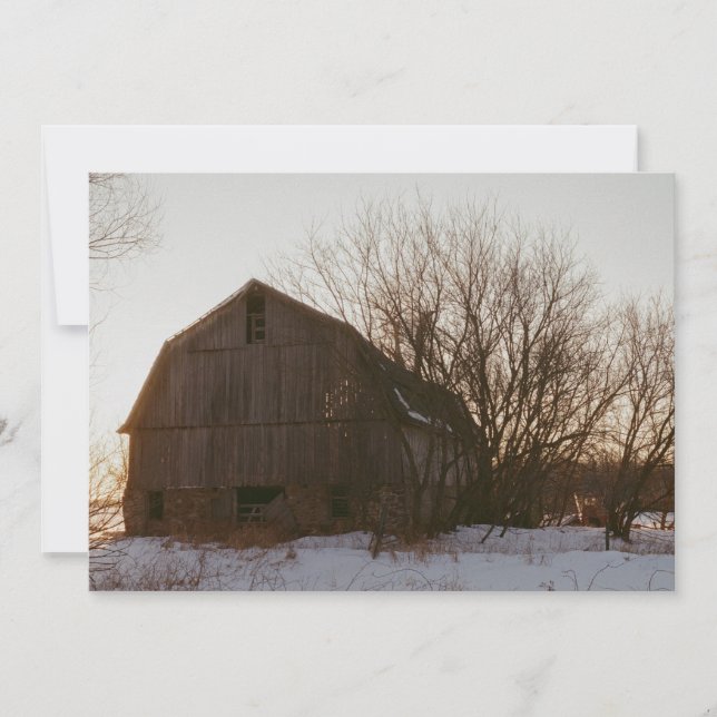 pretty farm scene note card (Front)
