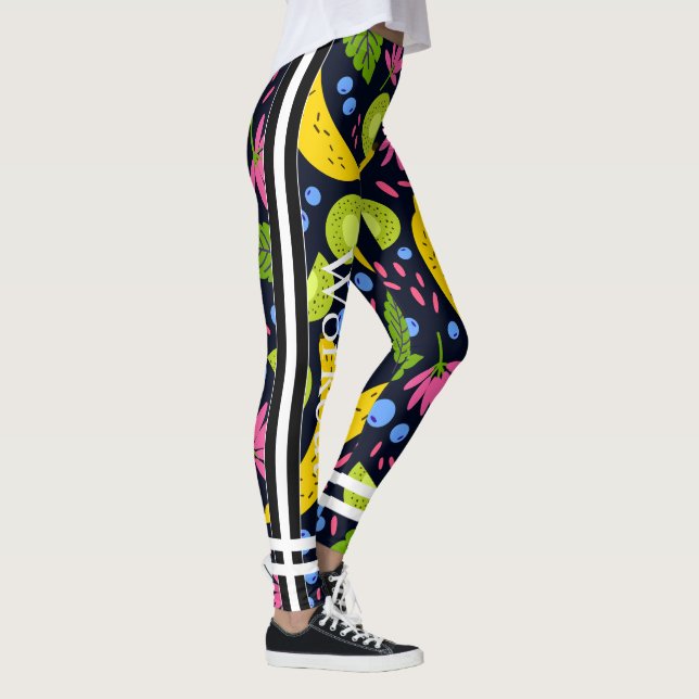 Pretty fashion design fruit pattern l Colorful Leggings (Right)