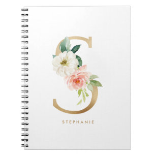 YL Initial Letter Gold calligraphic feminine floral hand drawn