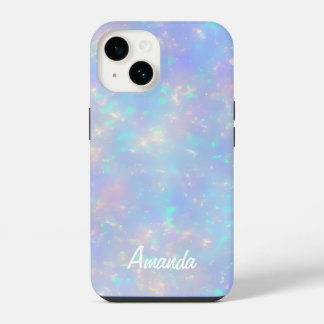 Pretty Faux Opalescent Colors iPhone 14 Case
