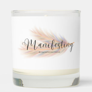 Pretty Feather Manifesting Scented Candle