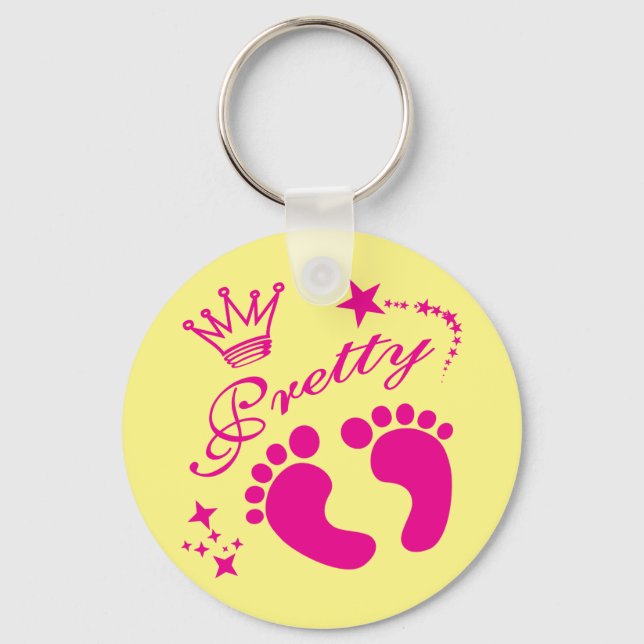 Pretty Feet, Pageant Key Ring (Front)