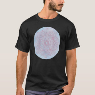 Pretty Feminine Girly Pink Flower Zen Boho Lotus M T-Shirt