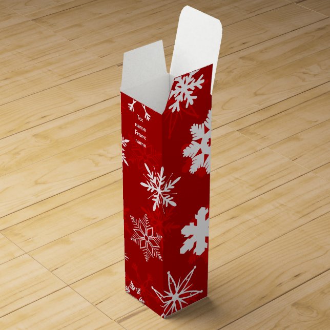 Pretty festive Christmas beautiful Wine Gift Box (Opened)