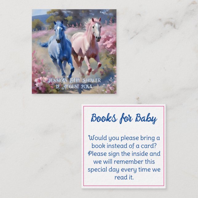 Pretty Filly Or Colt   Enclosure Card (Front/Back)