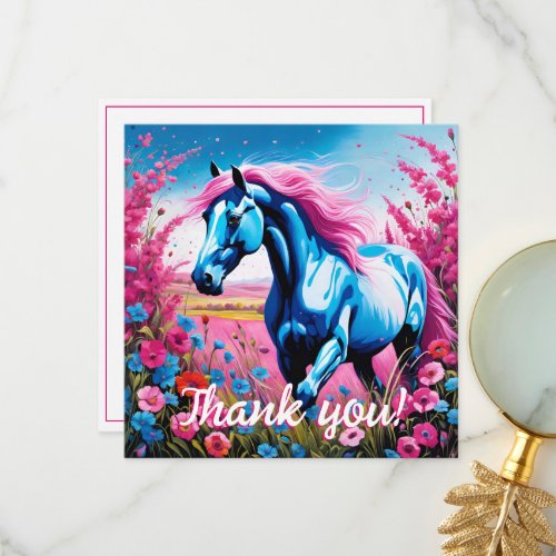 Pretty Filly Or Colt   Thank You Card