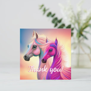Pretty Filly Or Colt   Thank You Card