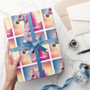 Pretty Filly Or Colt   Wrapping Paper by DakotaInspired at Zazzle