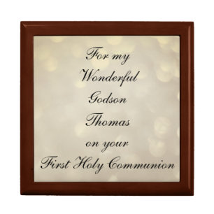 Pretty First Holy Communion Godson Gift Box