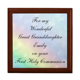 Pretty First Holy Communion Great Granddaughter Gift Box