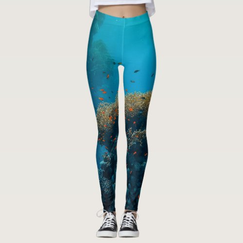 Pretty Fishes And Reefs Leggings